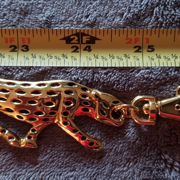 Leopard Link Gold Metal Belt main image 7
